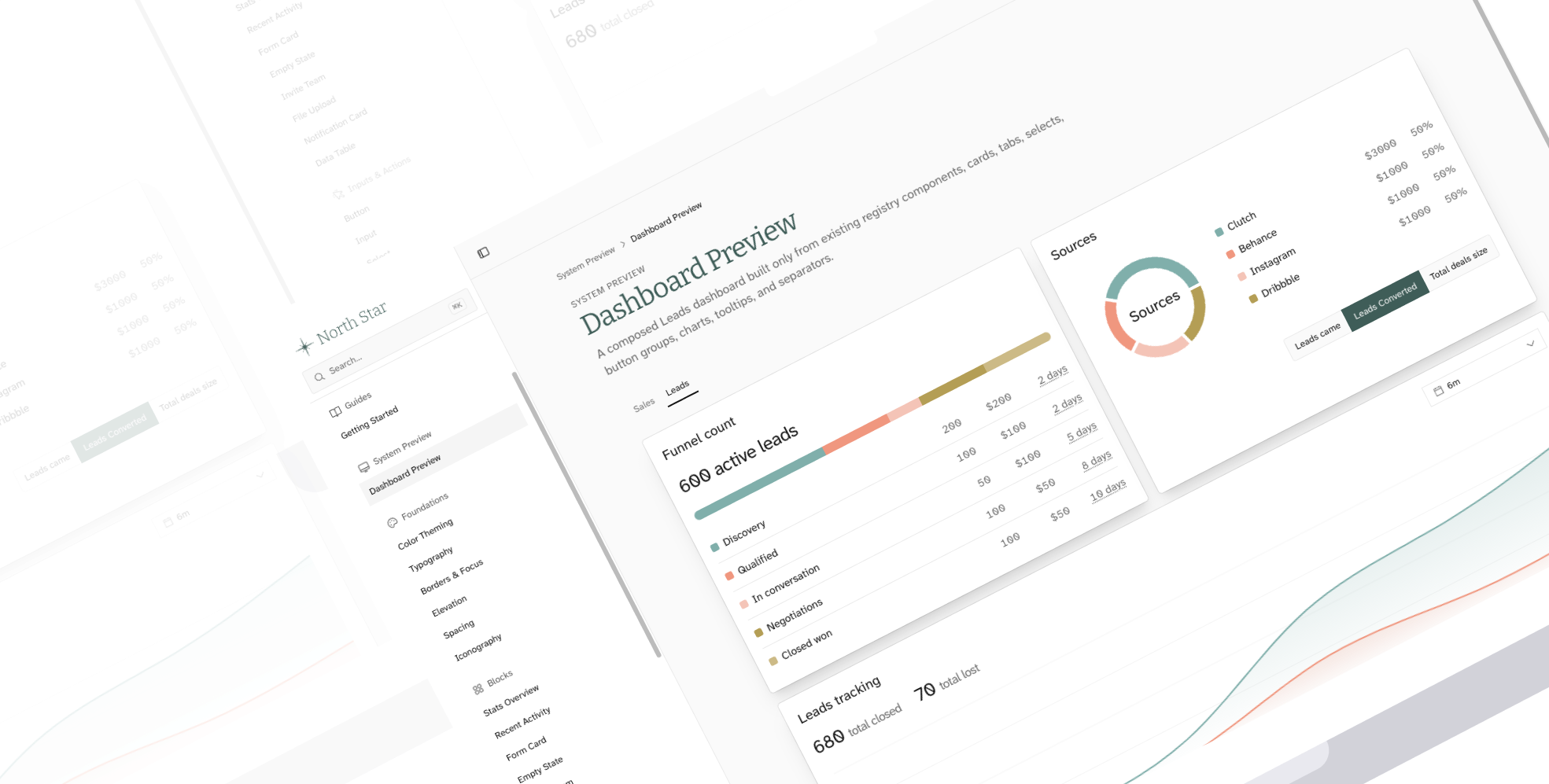 Project North Star dashboard preview composed from the registry